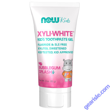 NOW Foods Xyliwhite Bubblegum Splash Toothpaste Gel for Kids 3 oz.