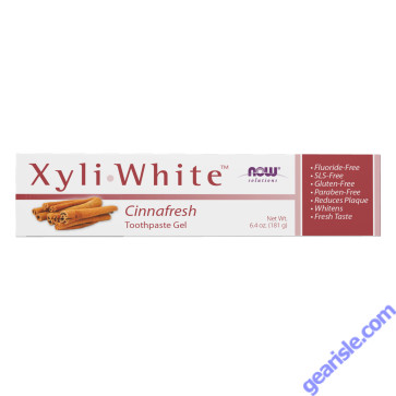 NOW Foods Xyliwhite Cinnafresh Toothpaste Gel 6.4 oz.
