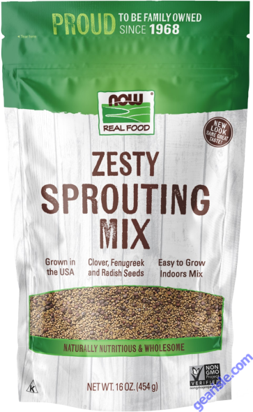NOW Foods Zesty Sprouting Mix 16 oz.