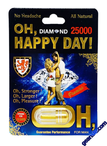 Oh Happy Day Diamond 5000 10 Days For Men Natural Libido Enhancer