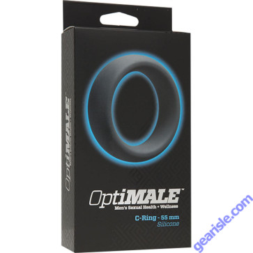 OptiMALE C- Ring 55mm Silicone Black Doc Johnson