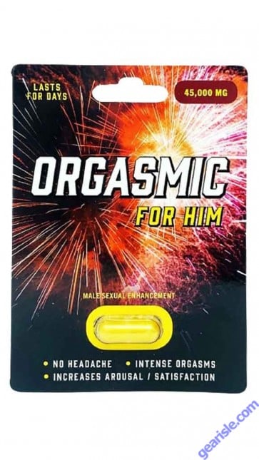 Orgasmic 45000mg Natural Formula Male Sexual Enhancement Gold Capsule