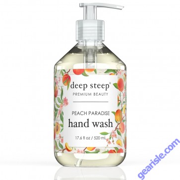 Peach Paradise Hand Wash 17.6 Oz Vegan Deep Steep Premium Beauty