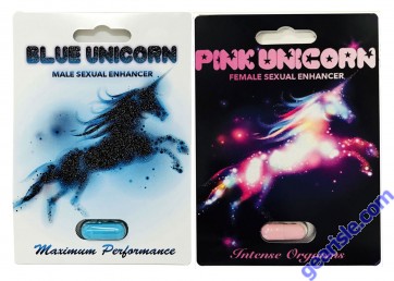  Party Package Blue Pink Unicorns 