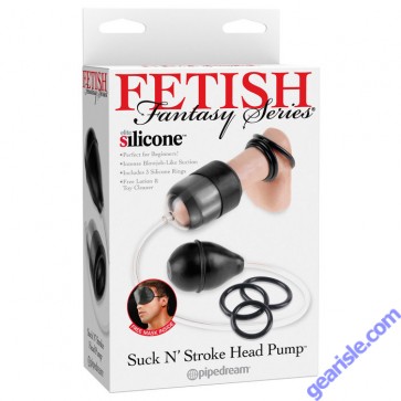 Fetish Fantasy Series Suck N Stroke Head Pump Black