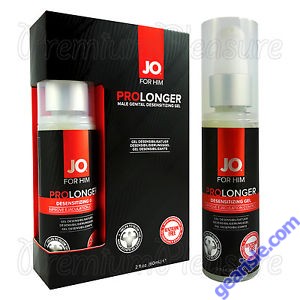 Jo ProLonger Benzocaine Lidocaine Free 2 Oz Delay Desensitizing Gel