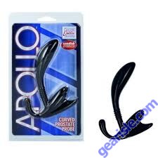 Apollo Curved Prostate Probe Black Cal Exotic Novelties Apollo Curved Prostate Probe Black Cal Exotic Novelties