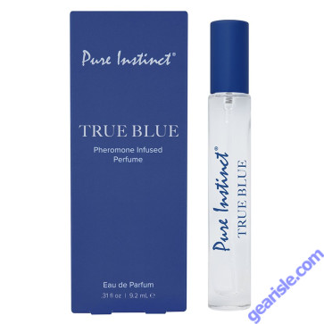 Pure Instinct Signature Pheromone Perfume Spray True Blue Boxe and Bottle