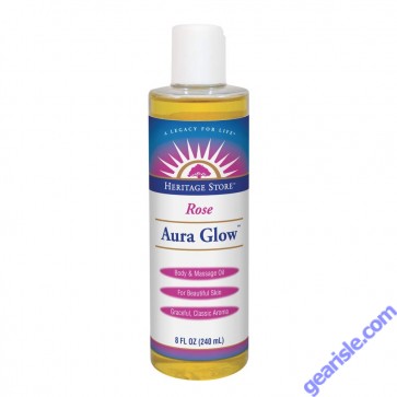 Aura Glow Rose Body Oil 8oz All Skin Types Cruelty Free Heritage Store Aura Glow Rose Body Oil 8oz All Skin Types Cruelty Free Heritage Store