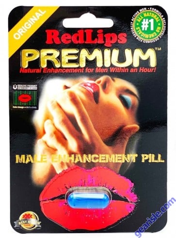 Red Lips Premium 1250mg  Triple Maximum Genuine Natural Enhancement for Men Pill 