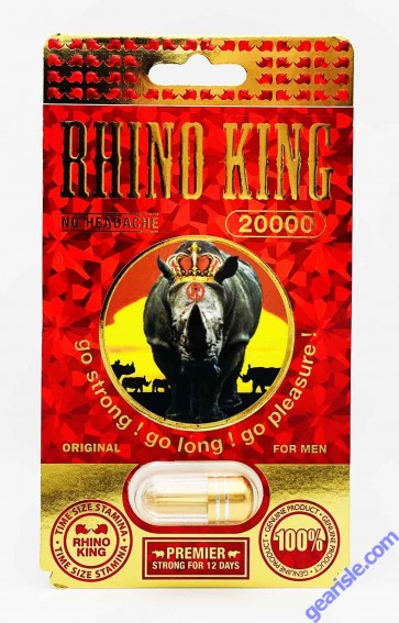 Rhino King 20000 Premier Male Enhancement Pill 
