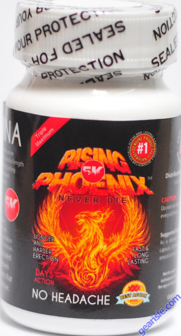 Rising Phoenix 5K Triple Maximum Sexual Enhancement 6 Capsules per Bottle