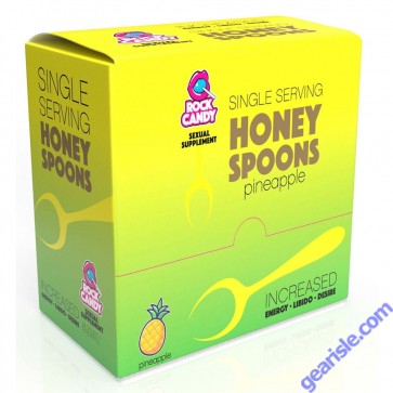 Rock Candy Honey Spoons Pineapple 24Ct Display