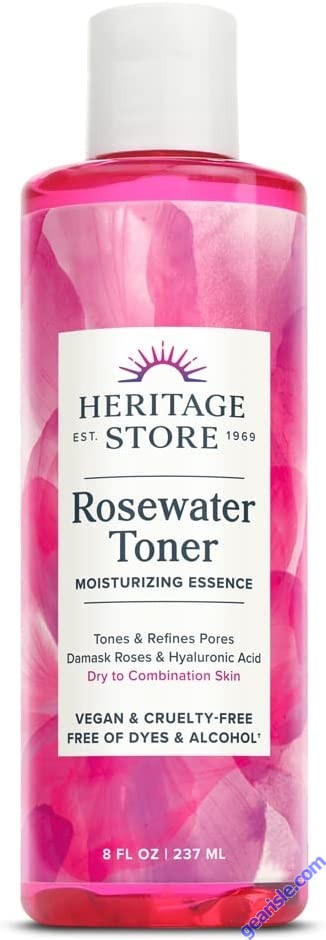 Rosewater Toner Moisturizing Essence Alcohol Free 8 Oz Heritage Store