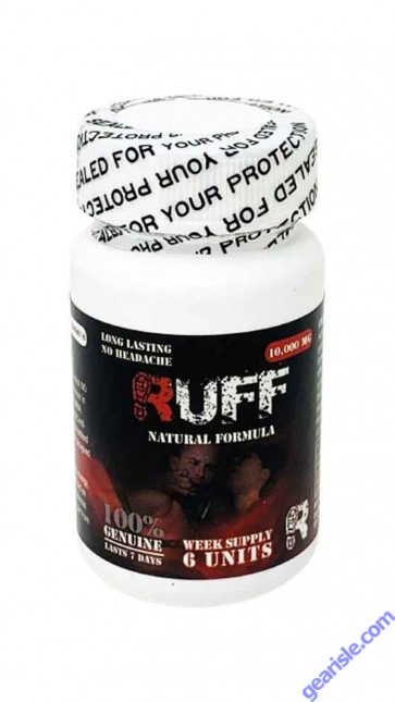 RUFF 10000mg 6 Count Bottle Male Enhancement Red Capsules