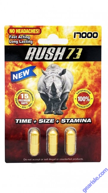 Rush 17000 Gold 3 Pills Per Pack