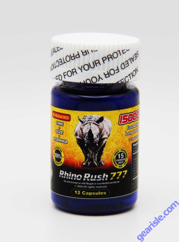 Rhino Rush 777 Gold 15000 Bottle of 12 Pills