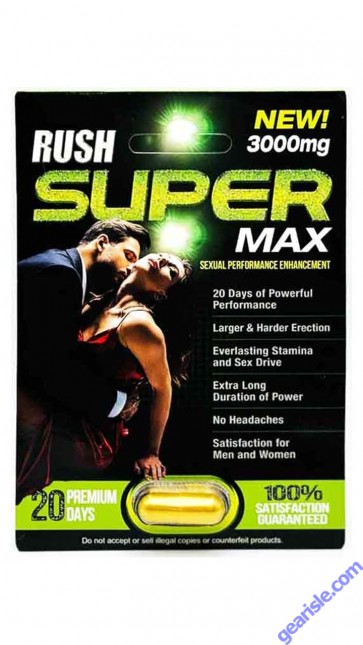 Rush Super Max 3000mg Male Sexual Enhancement Capsule