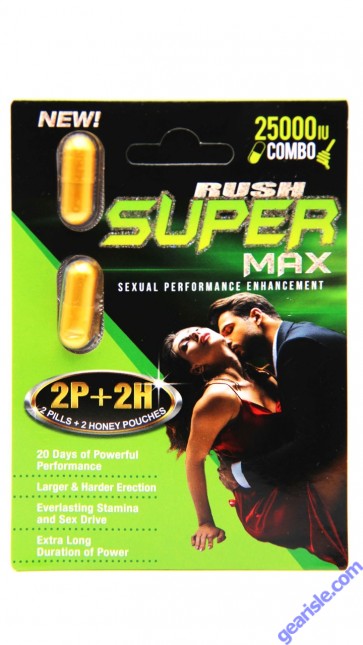 Rush Super Max Combo 2 Honey Sachets Plus 2 Pills Male Enhancer