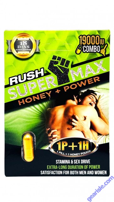 Rush Super Max Combo Honey Plus Pill 19000IU Male Enhancement