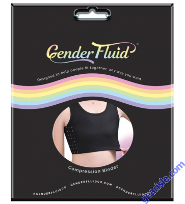 Gender Fluid Chest Compression Binder Black Gender Fluid Chest Compression Binder Black