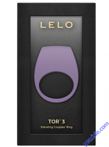 Lelo Tor 3 Violet Dust Vibrating Couples Cock Ring 