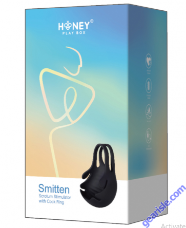 Honey Play Box Smitten Vibrating Scrotum Stimulation Cock Ring