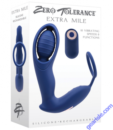 Zero Tolerance Extra Mile Egg Shaped Head Rechargeable Anal Plug