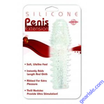 Silicone Penis Extension Clear Pipedream