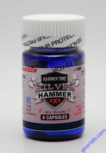Silver Hammer 19000 Male Enhancement Platinum 6 Pills Bottle