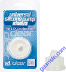 Universal Silicone Pump Sleeve Clear Cal Exotic 