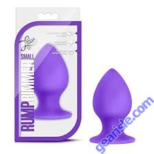 Luxe Rump Rimmer Small Purple Silicone Butt Plug 