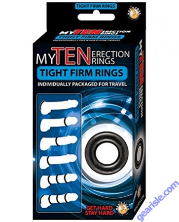 Erection Rings Clear Super Stretchy Pack of 10 My Ten