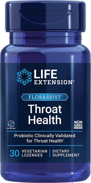 Life Extension FLORASSIST Throat Health Gluten Free front