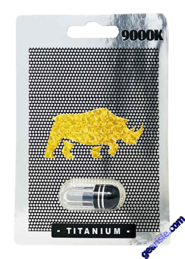 Titanium 9000K Male Sexual Enhancement Black Silver Capsule