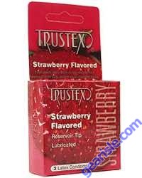 Strawberry Condoms 3PK