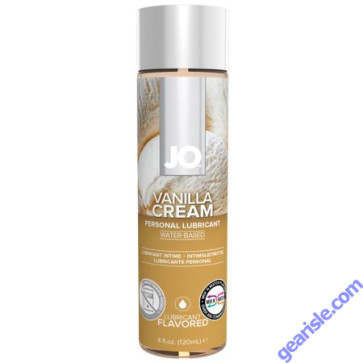 System JO Flavored Water Based Personal Lubricant 4 Oz  Vanilla Cream
