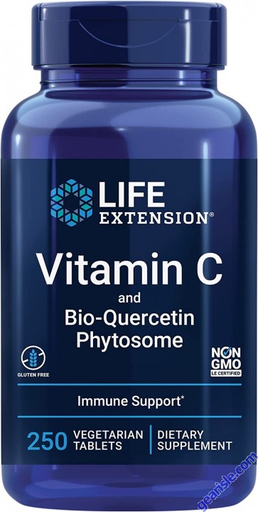 Life Extension Vitamin C Bio Quercetin Phytosome 250 Veggie Tablets bottle