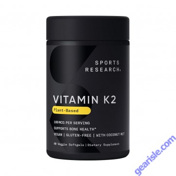 Front view of Vitamin K2 Citrus Aroma Softgels