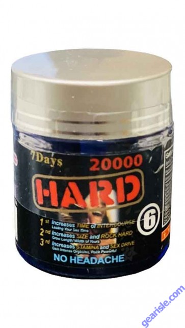 Wicked Black Hard 20000mg Triple Maximum Sexual Enhancement 6 Count Bottle
