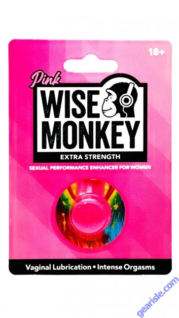 Wise Monkey Pink Pill Female Vaginal Lubrication Sachet