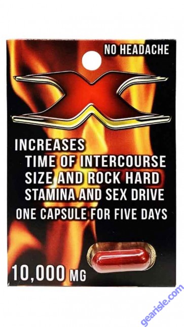 X 10000 Red Male Sexual Performance Enhancement Capsule