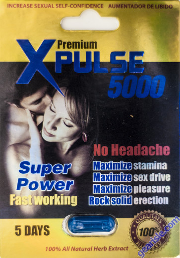 XPulse Genuine Premium 1500 5 Days Super Power Male Enhancement Aumentador De Libido by MSH Distribution