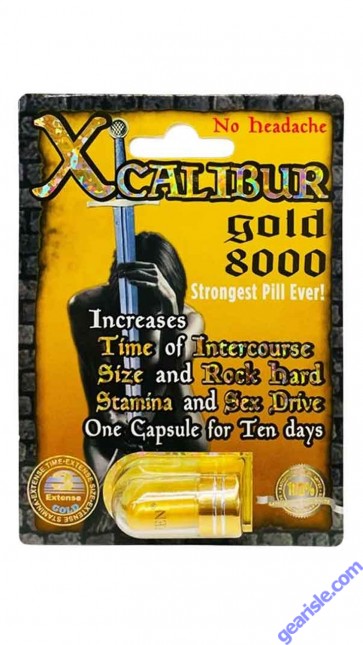 Xcalibur Gold 8000 Male Sexual Performance Enhancement Pill
