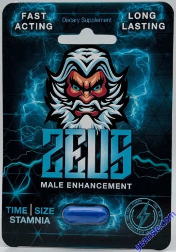 Zeus 1600mg Strongest Male Sexual Performance Enhancement Pill back