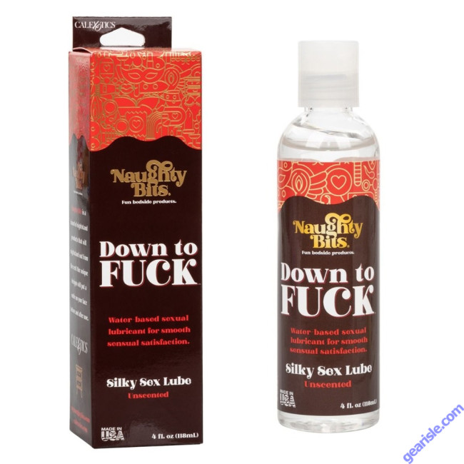 Buy CalExotics Naughty Bits Down To Fuck Silky Sex Lube Bulk Water Based