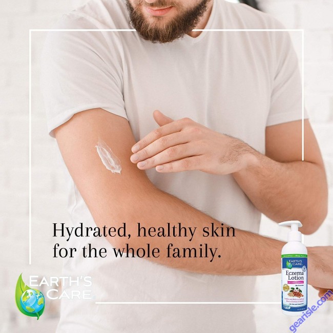 Eczema Lotion 8 Oz Aleo Almond Oil Allergy Tested Earth's Care