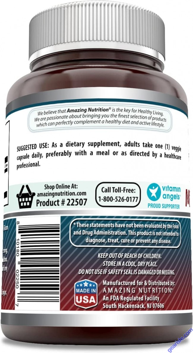 Micronized DHEA 25mg 180 Veggie Caps Gluten Free Amazing Formulas
