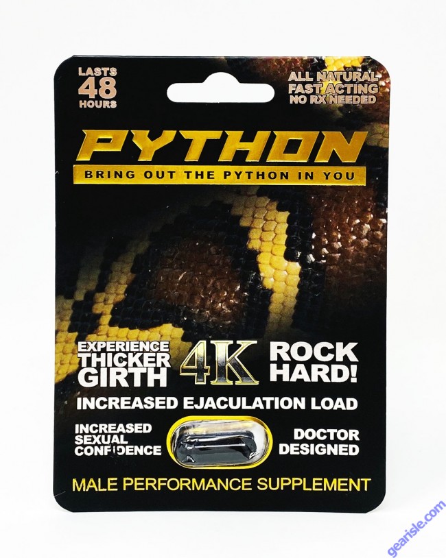 Python 4k Male Performance Supplement Pill