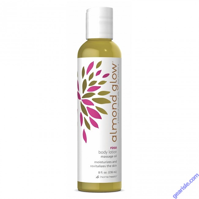 Almond Glow Cruelty Free Body Lotion Rose 8 Oz Home Health